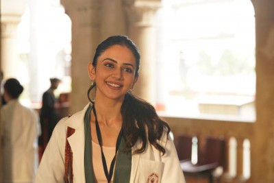 Rakul Preet Singh enrolled for medical classes for 'Doctor G' Rakul Preet Singh enrolled for medical classes for 'Doctor G'