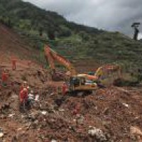 Landslide buries nine in China