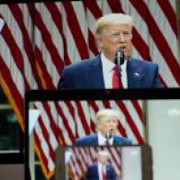 Trump entrenches defense of police, threatens Democrats