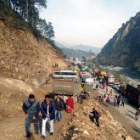 Landslide blocks stretch of Chandigarh-Manali highway