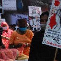 Delhi Congress, IYC, NSUI protest against atrocities on Dalits, women