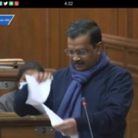 Kejriwal tears copies of farm laws in Delhi Assembly