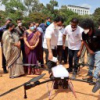K'taka Dy CM launches disinfectant drones to fight COVID-19