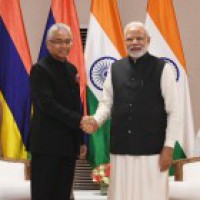 After re-election victory, Mauritius PM meets Modi