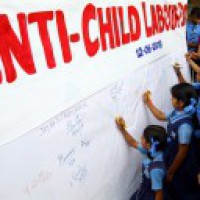 Temporary schools for kids of labourers at Magh Mela