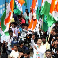 Left, Cong parties participate in Bharat Bandh in Andhra