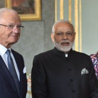 PM Narendra Modi meets Sweden's King and Prime Minister 