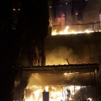 Fire at 'Harley Davidson' agency office Delhi