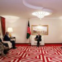 Ghani, Khalilzad, US General discuss Afghan peace