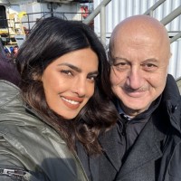 Anupam Kher met Priyanka Chopra on the sets of "Quantico"
