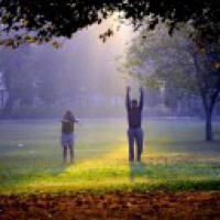 Have nutritional beverage with exercise for fit body, sharp mind