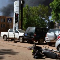 Attack on French embassy,:military HQ in Burkina Faso's capital Ouagadougou, 4 militants killed