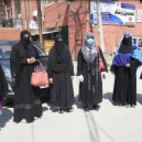 Ex-militants' Pakistani wives stage protest in Srinagar