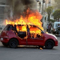 Woman, son baked alive as car catches fire In Bengaluru