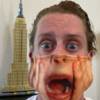 Macaulay Culkin stays 'Covid-safe' with Home Alone mask