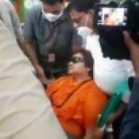 Sadhvi Pragya Thakur falls ill at BJP event in Bhopal