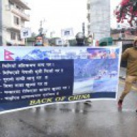 Protesters rally at Chinese Embassy in Kathmandu against encroachment