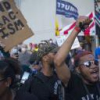 1 killed during shooting at rival rallies in US