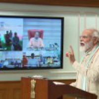 Modi lauds Yogi for making UP 'Aatmanirbhar', launches employment scheme