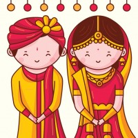 These pople cam out ot vote in their wedding attire!