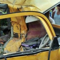 13 School children dead as Van collides with train