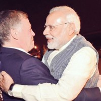 PM Modi receives Jordan King on arrival for his three-day visit to India