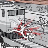 21 Year old narrowly escapes alive while crossing Delhi Metro Tracks