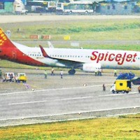Miraculous excape to Spicejet's Delhi-bound flight with 190 passengers on board after tyre burst