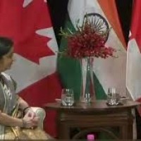 Justin Trudeau meets Sushma Swaraj, discusses India-Canada ties