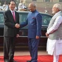Vietnam President accorded ceremonial welcome at Rashtrapati Bhavan