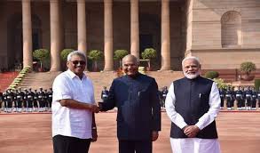 श्रीलंका के राष्ट्रपति गोटबाया का राष्ट्रपति भवन में हुआ स्वागत श्रीलंका के राष्ट्रपति गोटबाया का राष्ट्रपति भवन में हुआ स्वागत