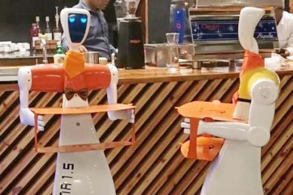 ओडिशा के रेस्तरां में खाना परोस रहे स्वदेशी रोबोट