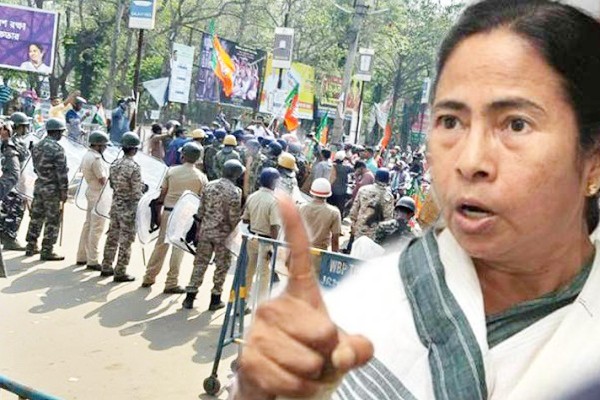 ममता ने बंगाल में भाजपा के विजय जुलूसों पर लगाया प्रतिबंध ममता ने बंगाल में भाजपा के विजय जुलूसों पर लगाया प्रतिबंध