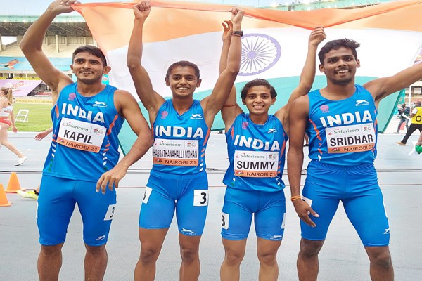 अंडर-20 विश्व एथलेटिक्स चैंपियनशिप में भारतीय रिले टीम ने जीता कांस्य अंडर-20 विश्व एथलेटिक्स चैंपियनशिप में भारतीय रिले टीम ने जीता कांस्य