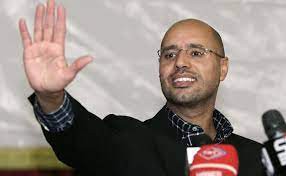 अगले माह होने वाला राष्ट्रपति चुनाव लड़ेंगे पूर्व तानाशाह गद्दाफी के पुत्र सैफ, किया नामांकन अगले माह होने वाला राष्ट्रपति चुनाव लड़ेंगे पूर्व तानाशाह गद्दाफी के पुत्र सैफ, किया नामांकन