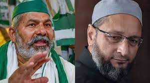 राकेश टिकैत ने ओवैसी को बताया बेलगाम सांड राकेश टिकैत ने ओवैसी को बताया बेलगाम सांड