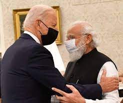पहली बार मिले तो बाइडेन ने गर्मजोशी से किया पीएम मोदी का स्वागत, बैठक में साझा हितों पर की चर्चा पहली बार मिले तो बाइडेन ने गर्मजोशी से किया पीएम मोदी का स्वागत, बैठक में साझा हितों पर की चर्चा
