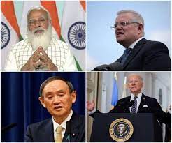 क्वाड देशों ने मुक्त, खुले हिंद-प्रशांत क्षेत्र के लिए मिलकर काम करने का संकल्प लिया क्वाड देशों ने मुक्त, खुले हिंद-प्रशांत क्षेत्र के लिए मिलकर काम करने का संकल्प लिया