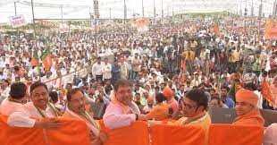 अलवर में भाजपा की हुंकार रैली, बड़ी संख्या में उमड़ी भीड़ 
