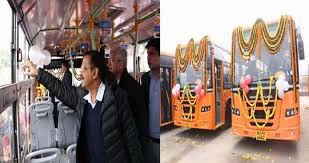 केजरीवाल ने 100 नई बसों को दिखाई हरी झंडी केजरीवाल ने 100 नई बसों को दिखाई हरी झंडी