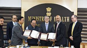 बिल गेट्स ने स्वास्थ्य मंत्री हर्षवर्धन से की मुलाकात, सहयोग समझौते पर हस्ताक्षर बिल गेट्स ने स्वास्थ्य मंत्री हर्षवर्धन से की मुलाकात, सहयोग समझौते पर हस्ताक्षर