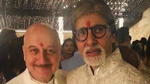 अभिनेता अनुपम खेर ने साझा की अमिताभ बच्चन संग फोटो अभिनेता अनुपम खेर ने साझा की अमिताभ बच्चन संग फोटो