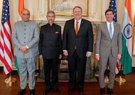 भारत और अमेरिका के बीच टू प्लस टू वार्ता में हुए रक्षा सहयोग के नये समझौते भारत और अमेरिका के बीच टू प्लस टू वार्ता में हुए रक्षा सहयोग के नये समझौते