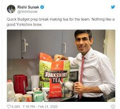 ब्रिटेन के वित्त मंत्री ऋषि ने बजट से पहले बनाई चाय! - सोशल मीडिया पर छाई ऋषि की फोटो