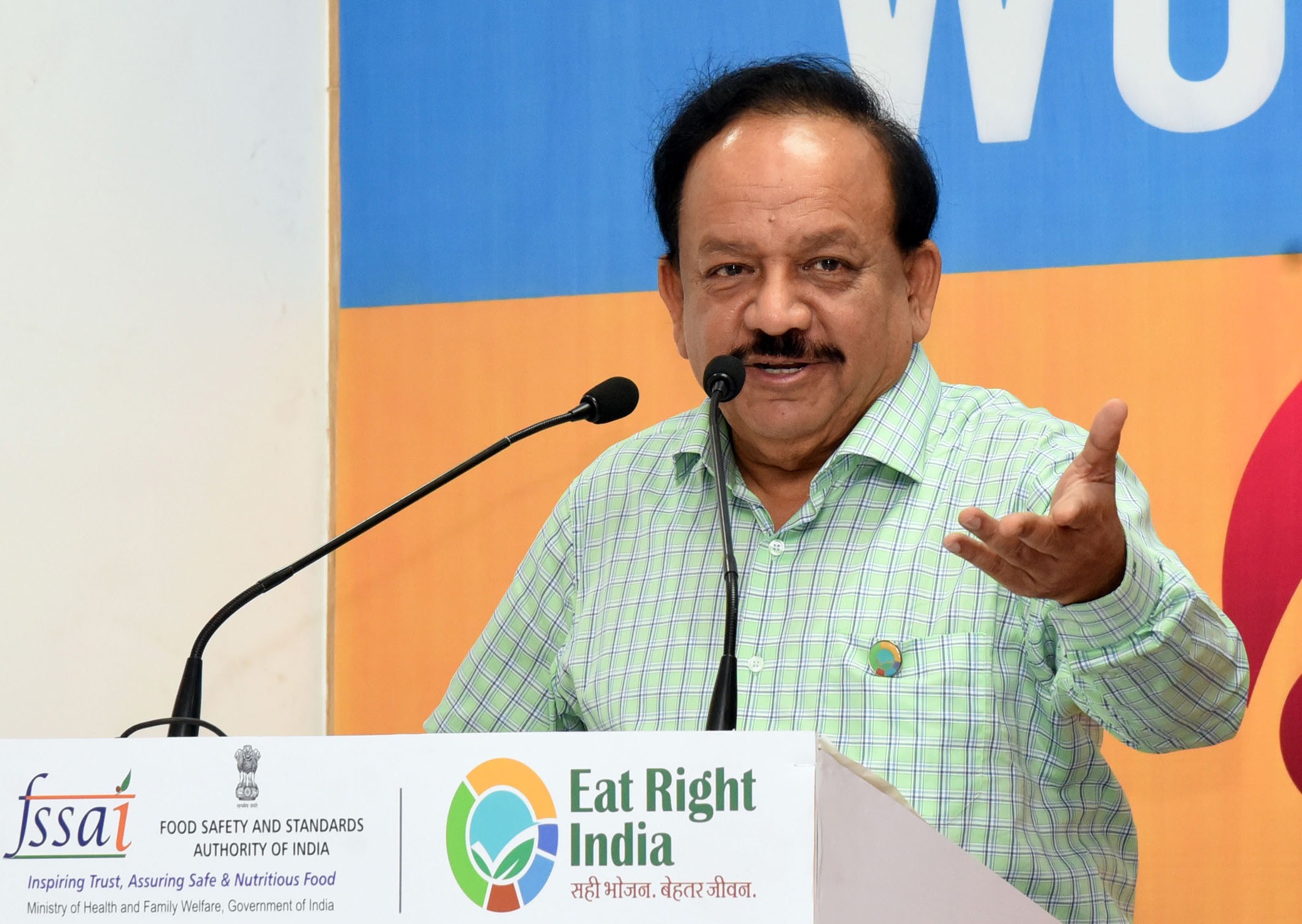 (नई दिल्ली) ‘ईट राइट इंडिया’ एक राष्ट्रव्यापी अभियान बन सके: मंत्री हर्षवर्धन (नई दिल्ली) ‘ईट राइट इंडिया’ एक राष्ट्रव्यापी अभियान बन सके: मंत्री हर्षवर्धन
