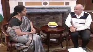 सिसोदिया ने निर्मला सीतारमण से मुलाकात कर दिल्ली के विकास पर की चर्चा सिसोदिया ने निर्मला सीतारमण से मुलाकात कर दिल्ली के विकास पर की चर्चा