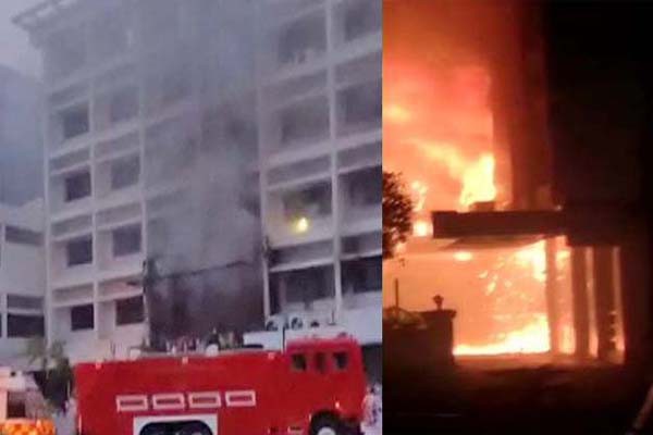 आंध्र प्रदेश के विजयवाड़ा के कोविड-19 सेंटर में आग से 10 की मौत