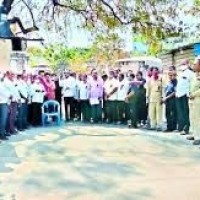 ఏపీఎస్ ఆర్టీసీ ఉద్యోగుల నిరసన కార్యక్రమం