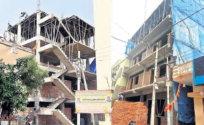 అడ్డూ, అదుపు లేకుండా అక్రమ నిర్మాణాలు అడ్డూ, అదుపు లేకుండా అక్రమ నిర్మాణాలు