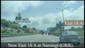నార్సింగి దగ్గర కొత్త ఎగ్జిట్ నార్సింగి దగ్గర కొత్త ఎగ్జిట్